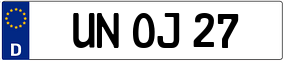 Trailer License Plate